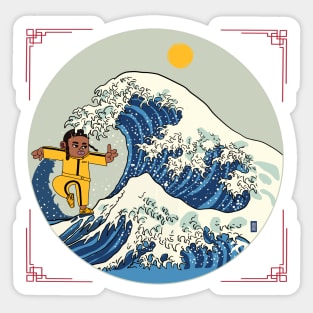 KUNG FU GREAT WAVE Sticker